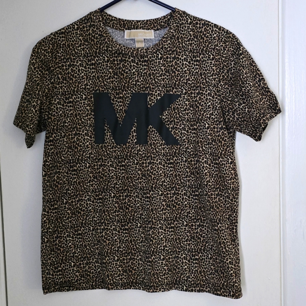 Michael Kors Leopard Print T-Shirt